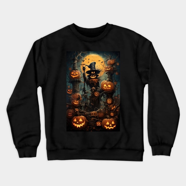 Helloween party night Crewneck Sweatshirt by sheelashop